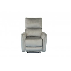 Fauteuil électrique inclinable ALMERIA velours gris – Confort moderne