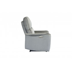 Fauteuil électrique inclinable ALMERIA velours gris – Confort moderne