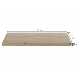 Plateau de table 101×67 cm – Aspect chêne artisanal | Golddeco