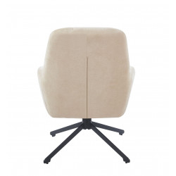 Fauteuil relax pivotant LOUKA beige – Élégance et confort 360°