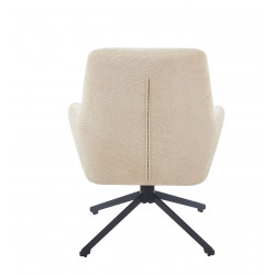 Fauteuil relax pivotant MILA beige – Élégance et confort 360°