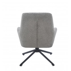 Fauteuil relax pivotant MILA gris – Confort et design contemporain