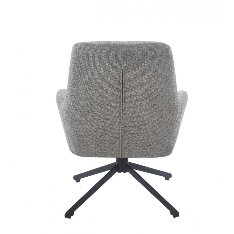Fauteuil relax pivotant MILA gris – Confort et design contemporain