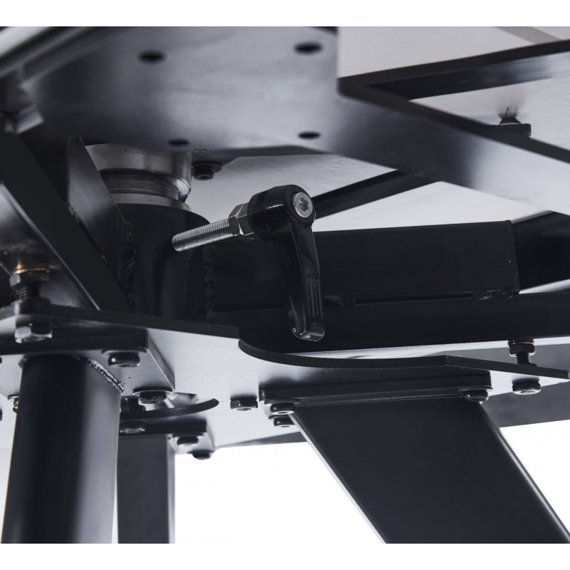 Table SquareMarbre – Marbre blanc & noir extensible Golddeco