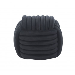 Pouf Softy – Velours Duveteux Noir Design