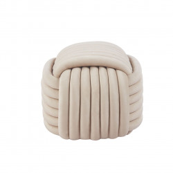 Pouf Softy – Velours Duveteux Beige