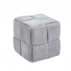 Pouf Urban – Tissu Maloy Gris Clair