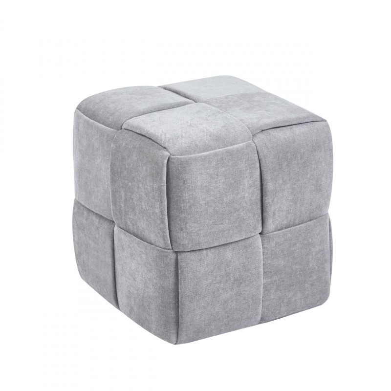 Pouf Urban – Tissu Maloy Gris Clair