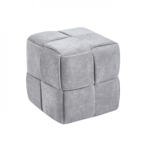 Pouf Urban – Tissu Maloy Gris Clair