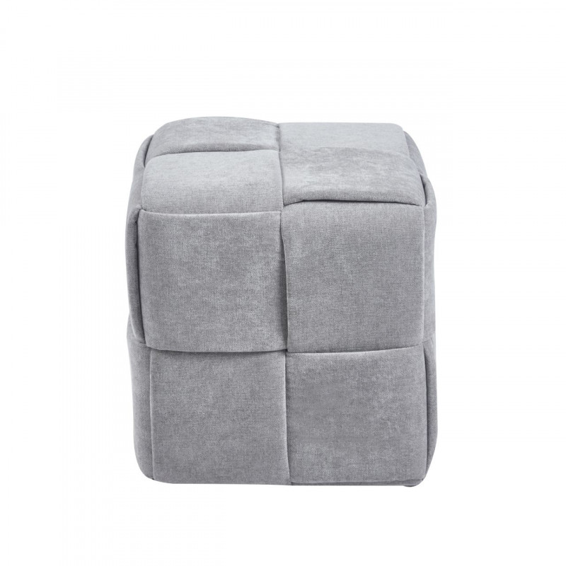 Pouf Urban – Tissu Maloy Gris Clair