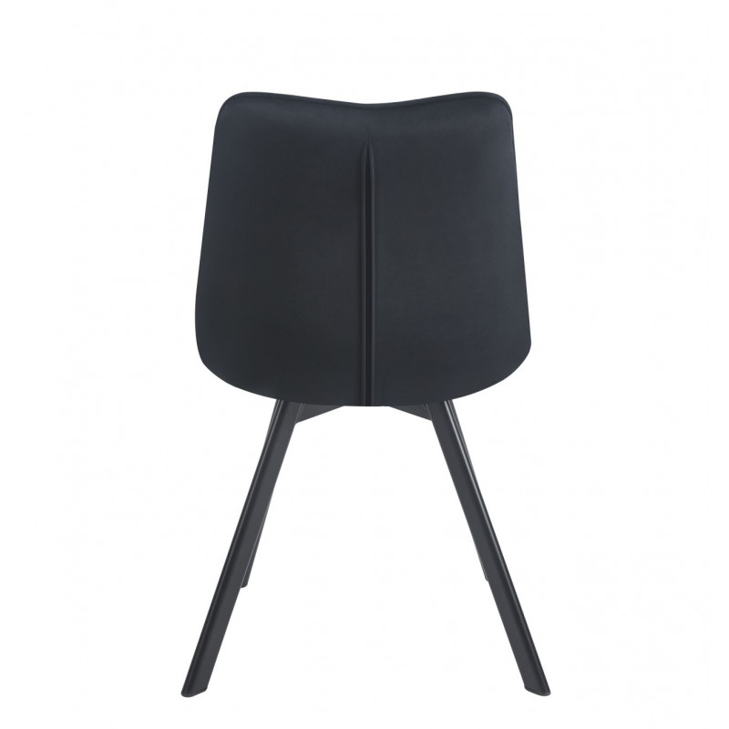 Chaise Noa pivotante velours noir – Confort & retour 180°