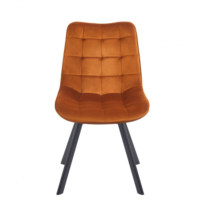 Chaise Noa pivotante velours cannelle – Style & confort 180°