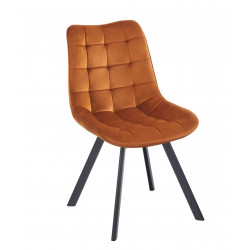 Chaise Noa pivotante velours cannelle – Style & confort 180°