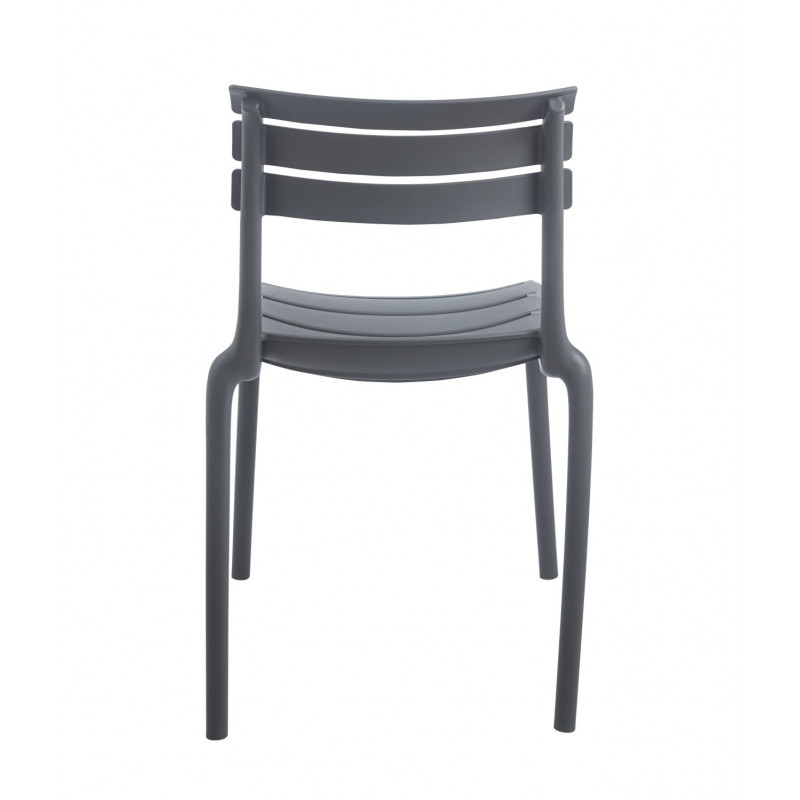 Chaise Jardin GRISA – Plastique Gris – Empilable & Anti-UV
