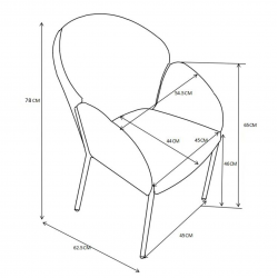 Chaise Lounge NIDO – Gris Bouclette & Pieds Noirs – Confort & Élégance