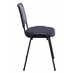 Chaise ERGO Pro Tissu Gris – Accueil & Salle d’Attente Conforme SST
