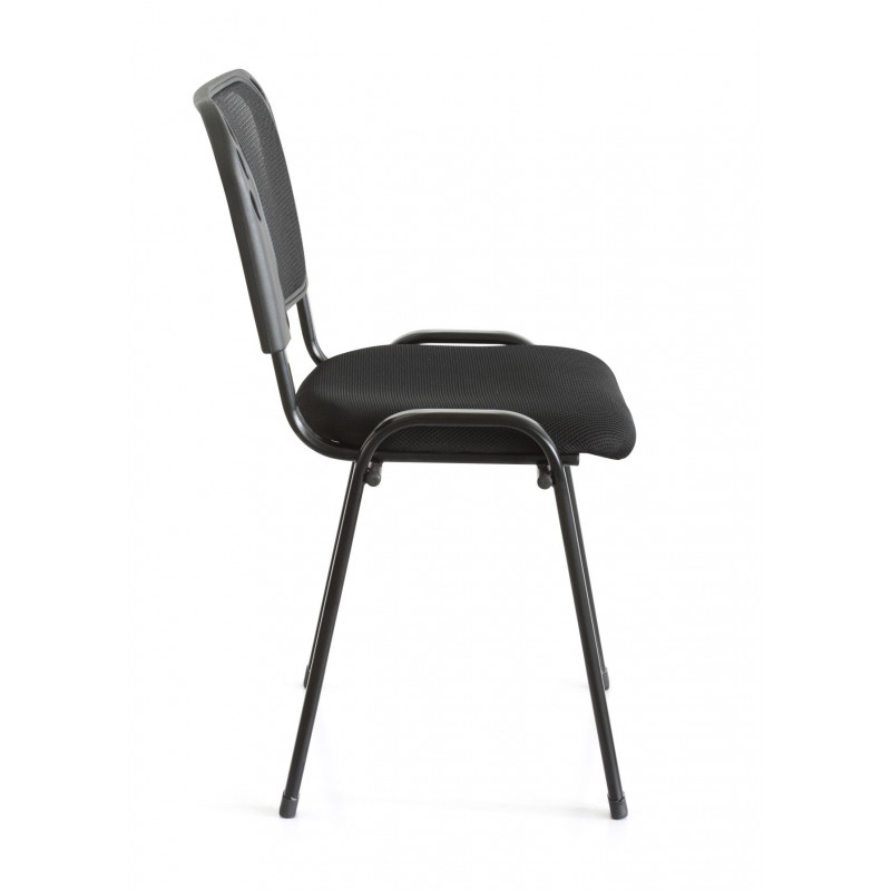 Chaise ERGO Pro Noire – Assise Tissu & Dossier Maille Conforme SST