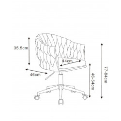 Fauteuil pivotant LORD beige – Style scandinave & confort