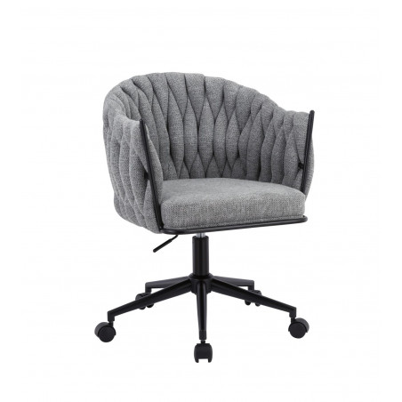 Fauteuil pivotant LORD gris – Design ergonomique chic