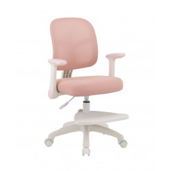 Fauteuil pivotant ROZA rose – Ergonomique & réglable