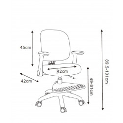 Fauteuil pivotant ROZA rose – Ergonomique & réglable
