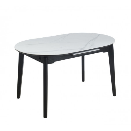 Table Ovia Marbre Blanc – Design extensible Golddeco