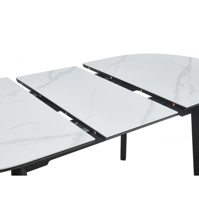 Table Ovia Marbre Blanc – Design extensible Golddeco