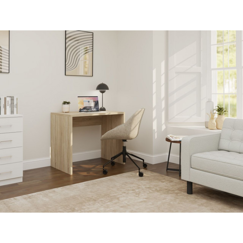 Bureau aspect chêne Sonoma – Design naturel et moderne | Golddeco