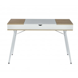 Bureau chêne Sonoma et blanc – Design moderne avec rangements | Golddeco