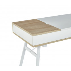 Bureau chêne Sonoma et blanc – Design moderne avec rangements | Golddeco