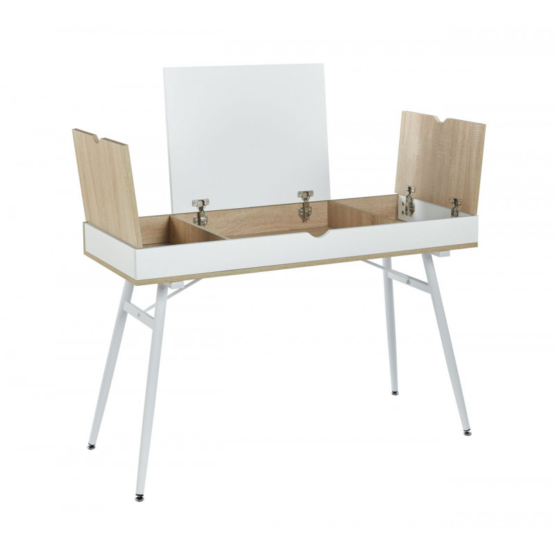 Bureau chêne Sonoma et blanc – Design moderne avec rangements | Golddeco