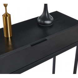 Console NORA – Noire & Métal | Design Moderne & Élégant