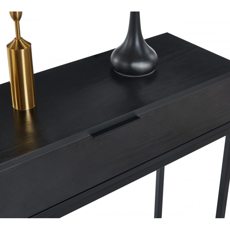 Console NORA – Noire & Métal | Design Moderne & Élégant