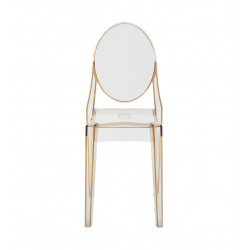 Chaise Transparente Ambre Doria – Polycarbonate Résistant et Élégant