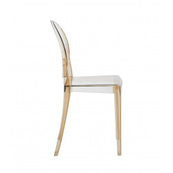 Chaise Transparente Ambre Doria – Polycarbonate Résistant et Élégant