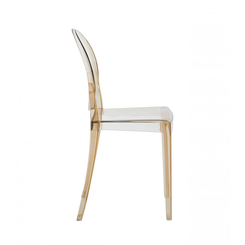Chaise Transparente Ambre Doria – Polycarbonate Résistant et Élégant