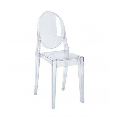 Chaise Cristal Doria transparente – Élégance moderne pour votre intérieur
