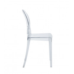 Chaise Cristal Doria transparente – Élégance moderne pour votre intérieur