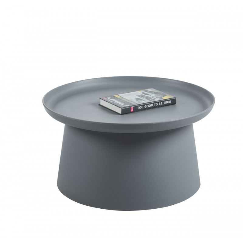Table Basse Ronde 70 cm – Couleur Gris Tendance | Golddeco