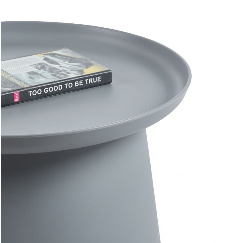 Table Basse Ronde 70 cm – Couleur Gris Tendance | Golddeco