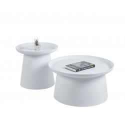 Table Basse 70 cm Blanc – Look Épuré et Contemporain | Golddeco