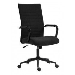 Fauteuil pivotant NERO noir – Velours & design pro