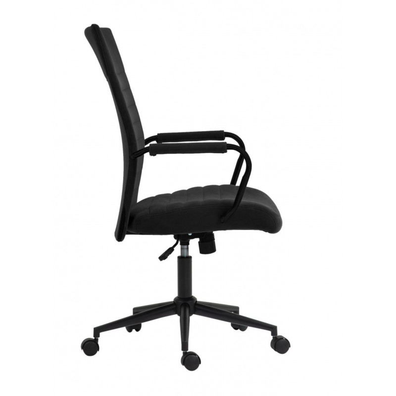 Fauteuil pivotant NERO noir – Velours & design pro