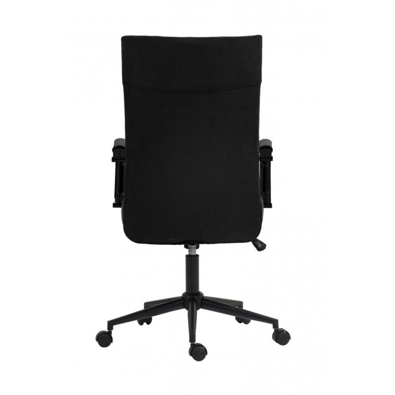 Fauteuil pivotant NERO noir – Velours & design pro