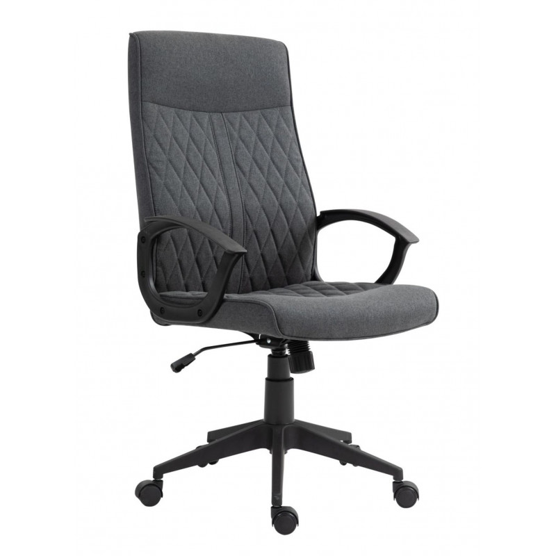 Fauteuil pivotant DEXTER gris foncé – Ergonomique & chic