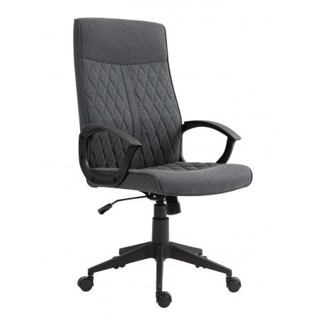 Fauteuil pivotant DEXTER gris foncé – Ergonomique & chic