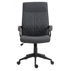 Fauteuil pivotant DEXTER gris foncé – Ergonomique & chic