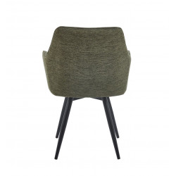 Fauteuil Sassari Vert Pivotant 180° – Pieds Noirs Design Pro