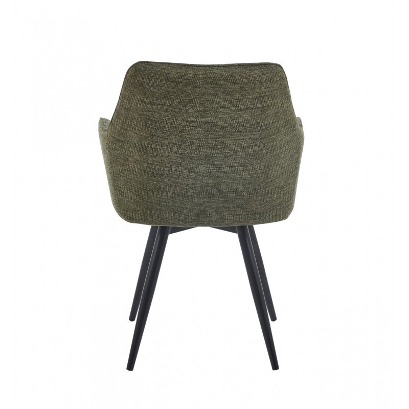 Fauteuil Sassari Vert Pivotant 180° – Pieds Noirs Design Pro