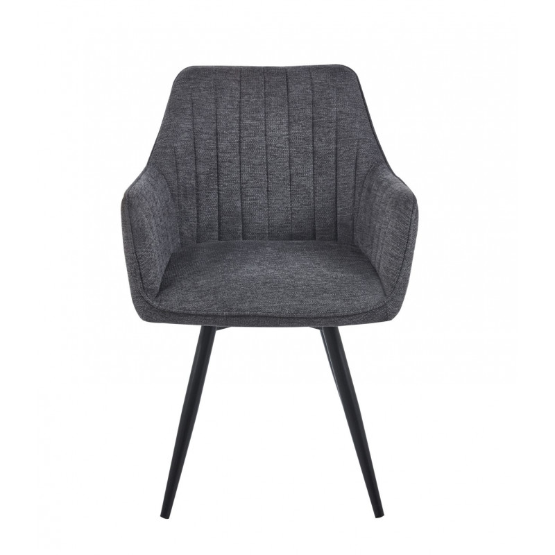 Fauteuil Sassari Gris Foncé Pivotant 180° – Élégance & Confort Pro